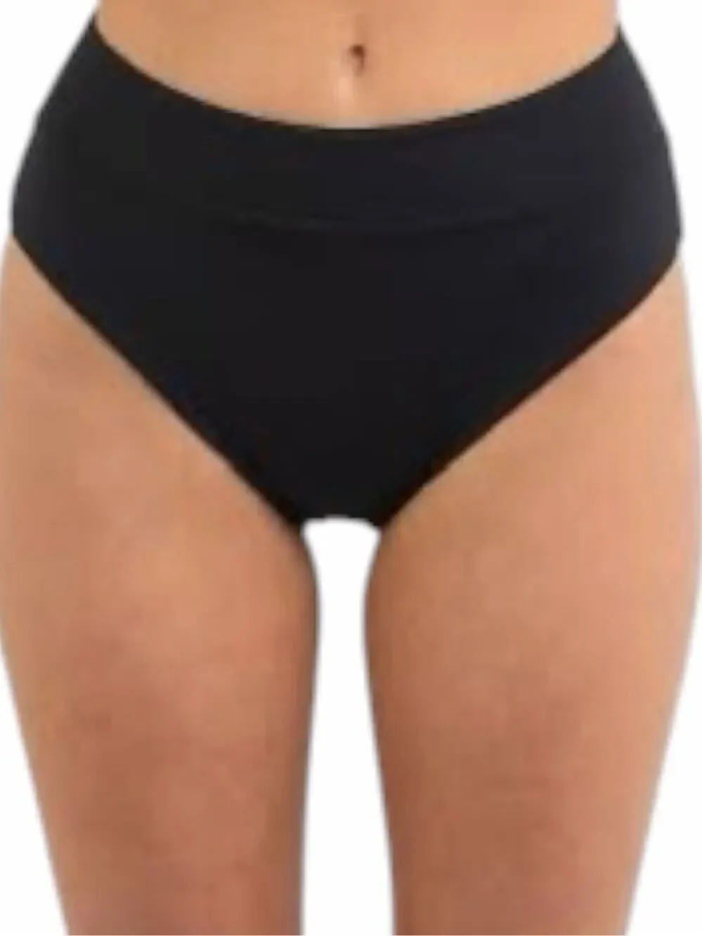 Athleta Ultra High Waist Swim Bottoms XL Black Full Coverage Bikini Bottoms